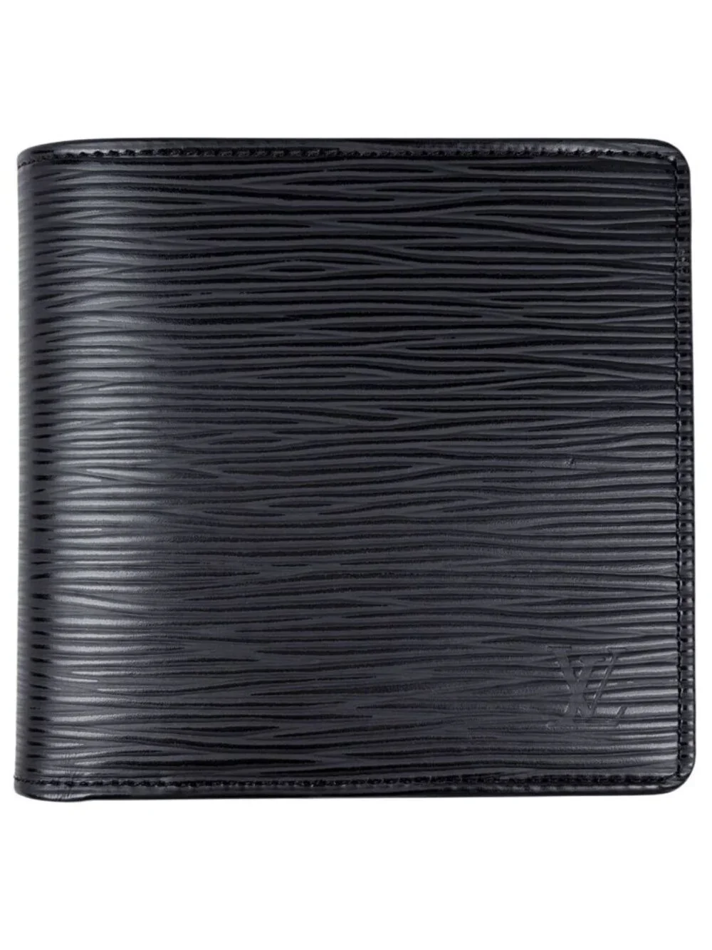 Louis Vuitton Portefeuille Marco Bill Purse Coin Bifold Wallet Epi Noir